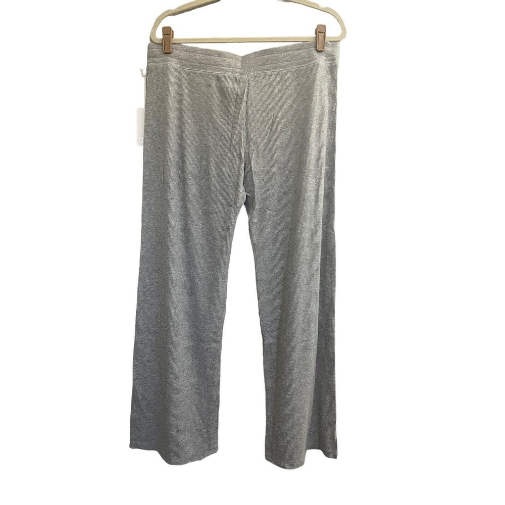 NWT PJ Salvage Large Ribbed Heather Gray Thermal Knit Lounge Pajama Pants #1608 - Picture 7 of 11